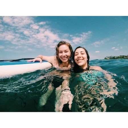 Alexandra Osteen with her friend.